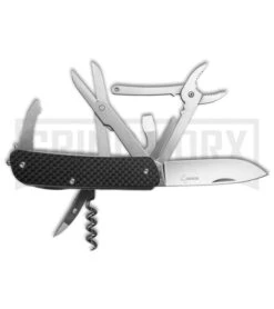 Boker Plus Tech-Tool Carbon Fiber 4 Folding Knife - Polish Plain