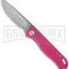 Boker Magnum Pink Berry Folding Knife - Stonewash Plain
