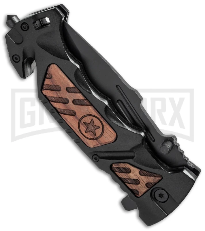 Boker Plus Kalashnikov AK-14 Folding Knife - Black Plain 2 Boker Plus Kalashnikov AK-14 Folding Knife - Black Plain - Image 2