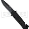 Boker Magnum Rescue BK Folding Knife - Black Plain