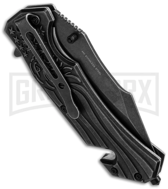 Boker Magnum Freedom Folder Knife - Black Stonewash Plain 2 Boker Magnum Freedom Folder Knife - Black Stonewash Plain - Image 2