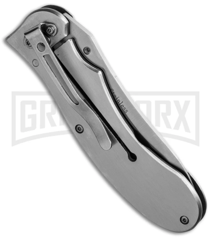 Boker Magnum Iron Cross Spring Assisted Knife - Satin Plain 2 Boker Magnum Iron Cross Spring Assisted Knife - Satin Plain - Image 2
