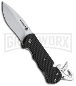Boker Magnum First Responder Folding Knife - Satin Plain -OTF Knives Shop boker 01sc157 open1 large