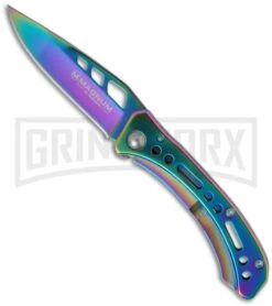 Boker Magnum Rainbow III Folding Knife - Spectrum Plain
