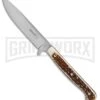 Boker Plus Stag Scout Fixed Blade Knife - Satin Plain