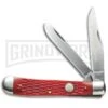 Boker Trapper Jigged Red Bone Pocket Knife