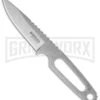 Boker Para-1 Stainless Steel Fixed Blade Neck Knife - Stonewash Plain
