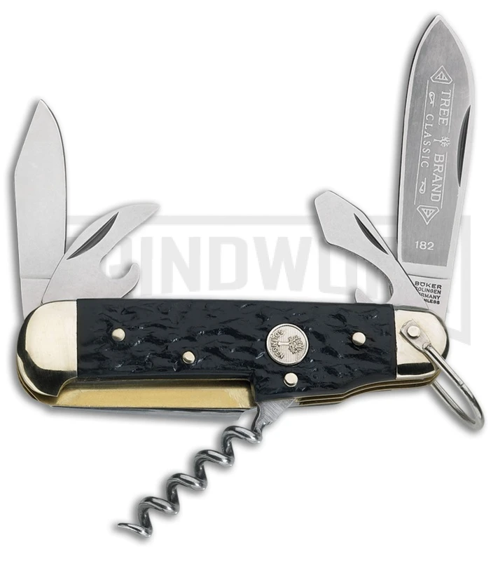 Boker Camp Pocket Knife 3.5" Black Delrin 110182R 1 Boker Camp Pocket Knife 3.5" Black Delrin 110182R