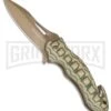 Boker Magnum Delta Romeo Green/Tan G10 Folding Knife - Brown Plain