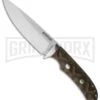 Boker Savannah Canvas Micarta Fixed Blade Knife - Mirror Plain