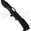 Boker Plus Black Kalashnikov 2009 Tactical Knife - Black Serr