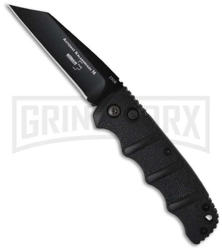 Boker Kalashnikov Black Automatic Knife - Wharncliffe Black Plain 1 Boker Kalashnikov Black Automatic Knife - Wharncliffe Black Plain