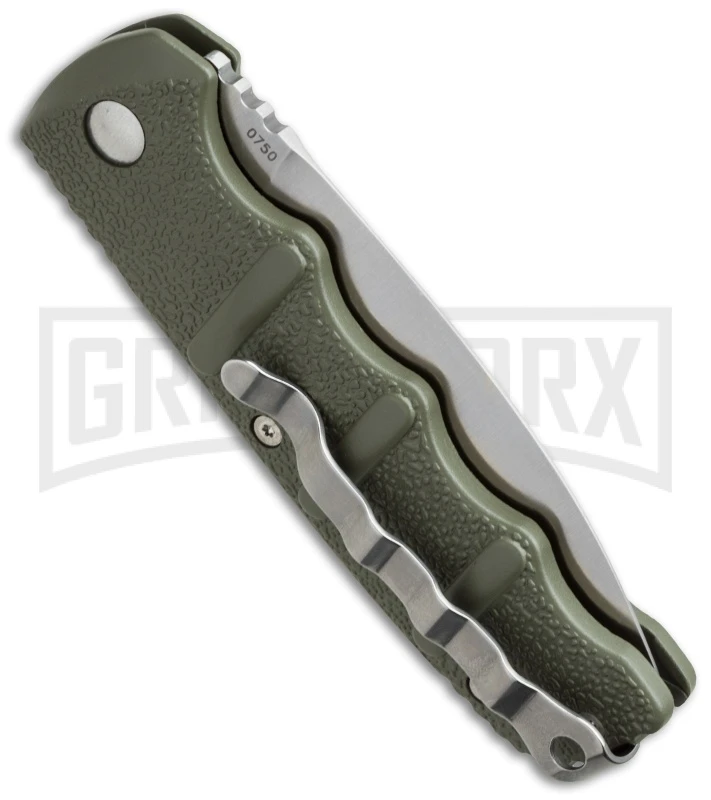 Boker Kalashnikov Dagger OD Green Automatic Knife - Satin Plain 3 Boker Kalashnikov Dagger OD Green Automatic Knife - Satin Plain - Image 3