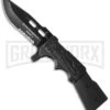 Boker Plus AK-15 Black G-10 Folding Knife - Black Serr