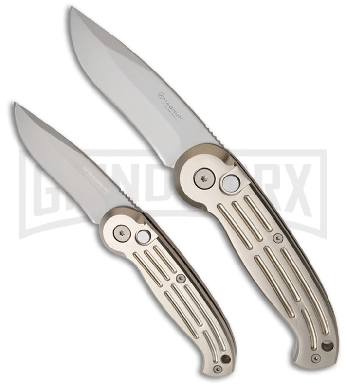 Boker Magnum Black Automatic Knife - Tanto Black Serr 3 Boker Magnum Black Automatic Knife - Tanto Black Serr - Image 3