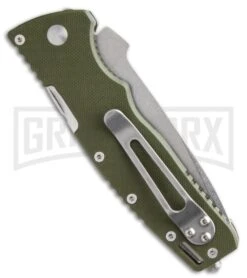 Boker Magnum Ranger Rescue Green G10 Knife - Stonewash Plain 3 Boker Magnum Ranger Rescue Green G10 Knife - Stonewash Plain -OTF Knives Shop boker magnum 01el018 side large