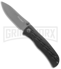 Boker Black Magnum Weaver Folding Knife - Gray Plain