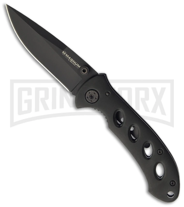 Boker Magnum Shadow Folding Knife - Black Plain 1 Boker Magnum Shadow Folding Knife - Black Plain