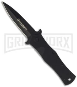 Boker Magnum Agent Folding Knife - Black Plain
