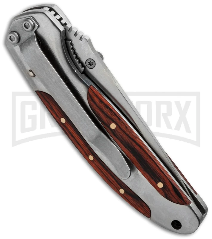 Boker Magnum Master Craftsmen 3 Folding Knife - Satin Serr 2 Boker Magnum Master Craftsmen 3 Folding Knife - Satin Serr - Image 2