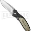 Boker Magnum Ypsilon Tan G-10 Folding Knife - Satin Plain