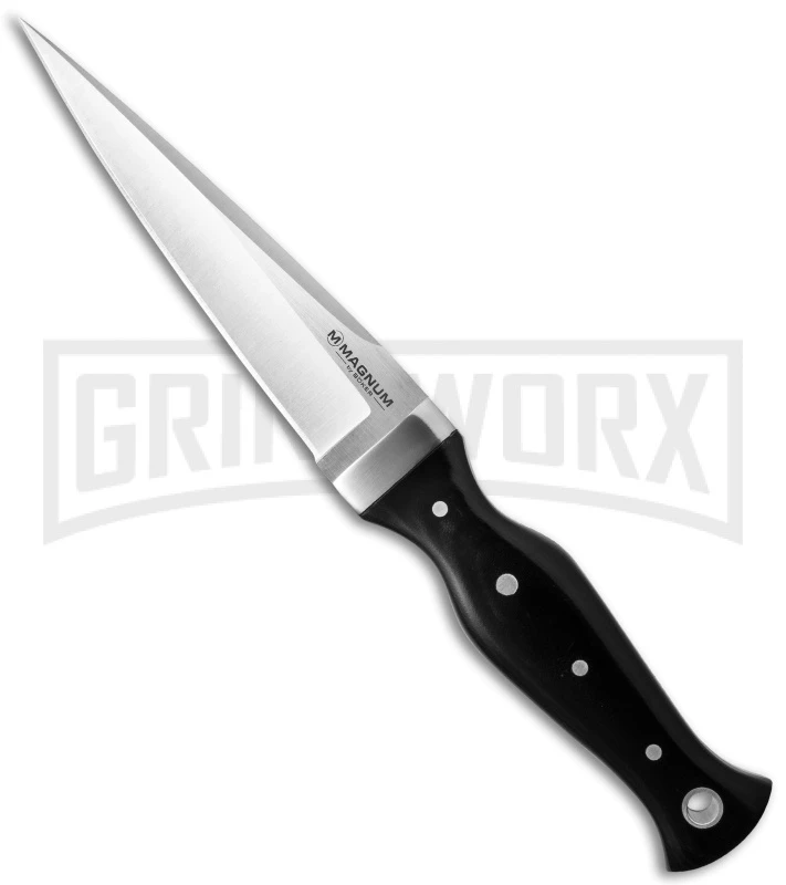Boker Magnum Sghian Dubh Fixed Blade Knife - Satin Plain 1 Boker Magnum Sghian Dubh Fixed Blade Knife - Satin Plain