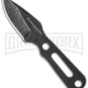 Boker Magnum Lil Friend Arrowhead Fixed Blade Knife - Black Plain
