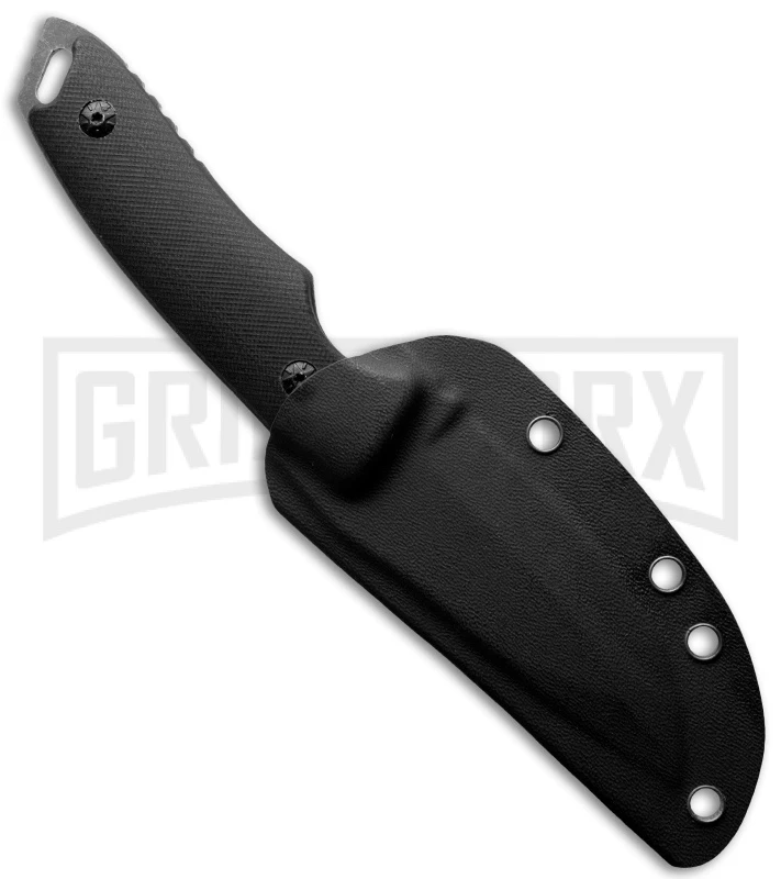 Boker Magnum 02YA105 ADC Fixed Blade Knife - Black Plain 2 Boker Magnum 02YA105 ADC Fixed Blade Knife - Black Plain - Image 2