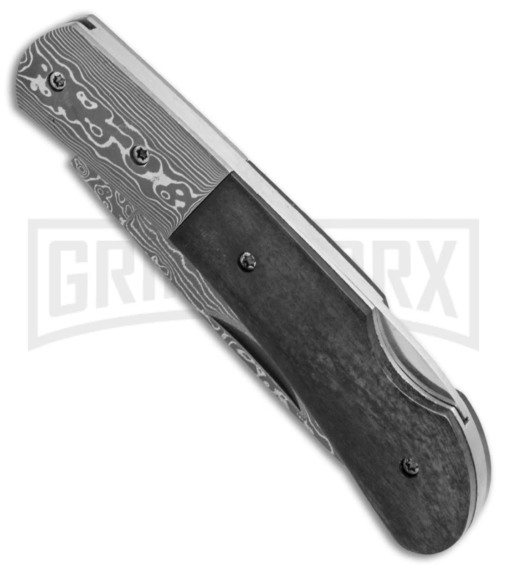 Boker Magnum Black Bone Folding Knife - Damascus Plain 3 Boker Magnum Black Bone Folding Knife - Damascus Plain - Image 3