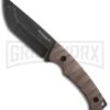 Boker Magnum Breacher Brown G-10 Fixed Blade - Smokewash Plain