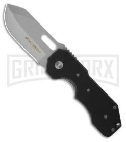 Boker Magnum Bulldog Black G-10 Folding Knife - Bead Blast Plain