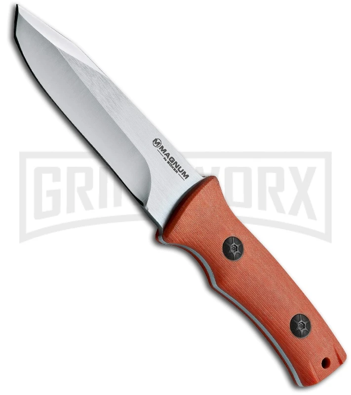 Boker Magnum Bush Buddy Fixed Blade Knife - Satin Plain 1 Boker Magnum Bush Buddy Fixed Blade Knife - Satin Plain