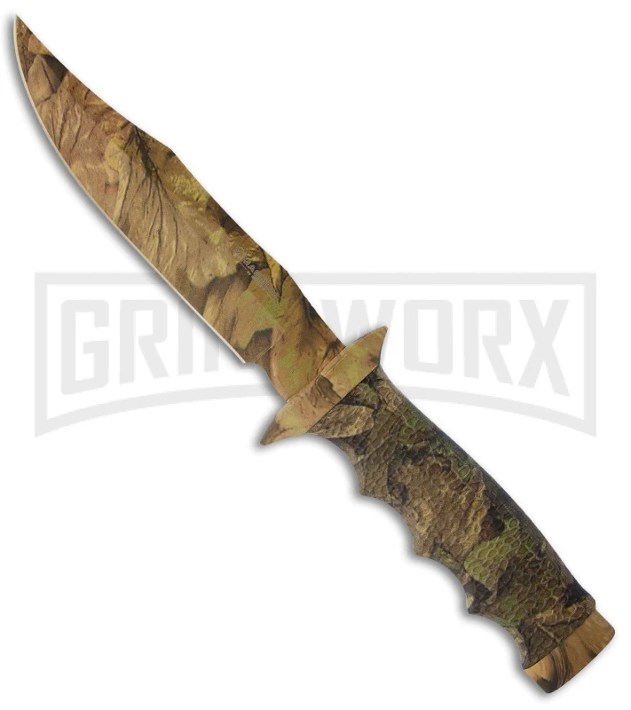 Boker Magnum Camo Bowie Fixed Blade Knife - Plain 1 Boker Magnum Camo Bowie Fixed Blade Knife - Plain