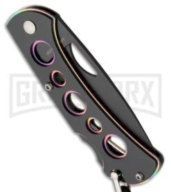 Boker Magnum Dark Rainbow Folding Knife - Black Plain 3 Boker Magnum Dark Rainbow Folding Knife - Black Plain -OTF Knives Shop boker magnum dark rainbow 01sc014 side large