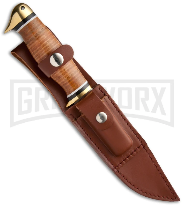 Boker Magnum Duck Head Bowie Fixed Blade Knife - Satin Plain 2 Boker Magnum Duck Head Bowie Fixed Blade Knife - Satin Plain - Image 2