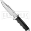 Boker Magnum Bowie FG Fixed Blade Knife - Satin Plain