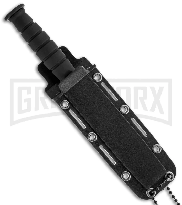 Boker Magnum Mini Dagger Fixed Blade Knife - Black Plain 2 Boker Magnum Mini Dagger Fixed Blade Knife - Black Plain - Image 2