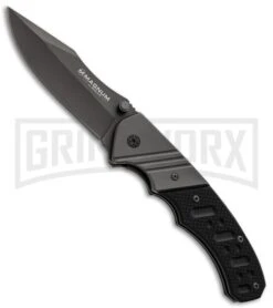 Boker Magnum Bowie Folding Knife - Gray Plain