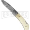 Boker Magnum Damascus Bone Folding Knife - Damascus Plain