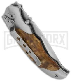 Boker Magnum Hawk Folding Knife - Satin Plain -OTF Knives Shop boker magnum hawk 01mb042 side large