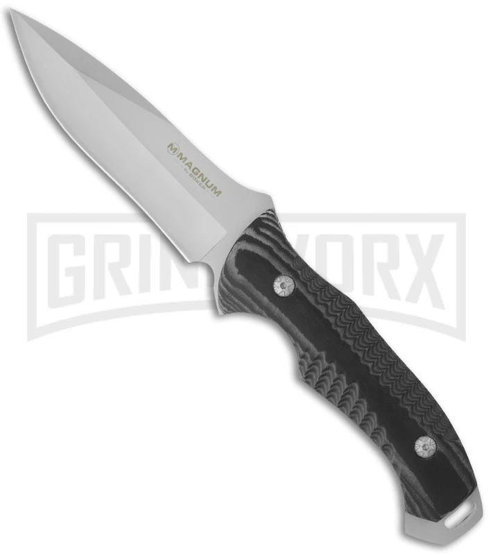 Boker Magnum Highlands Ranger Black Micarta Fixed Blade Knife - Bead Blast Plain 1 Boker Magnum Highlands Ranger Black Micarta Fixed Blade Knife - Bead Blast Plain