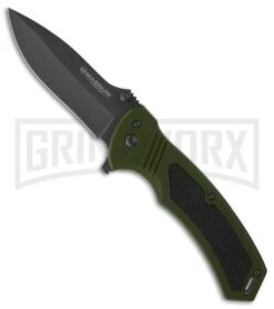 Boker Magnum Jungle Mission Folding Knife - Black Plain