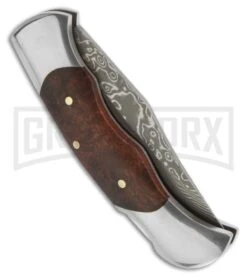 Boker Magnum Lady Folding Knife - Damascus Plain -OTF Knives Shop boker magnum lady damascus 01mb788dam side large