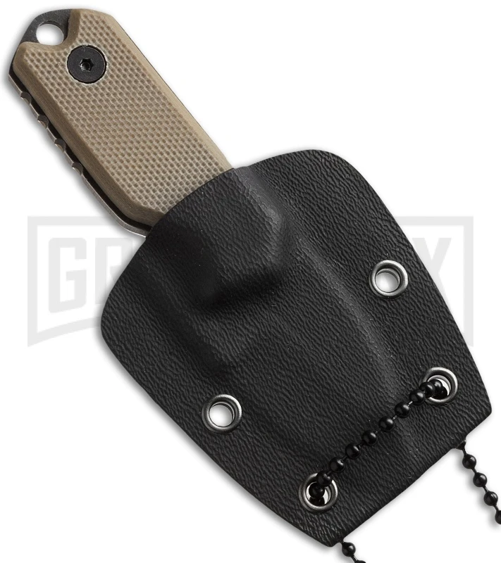 Boker Magnum 02SC743 Lil Friend Micro Neck Knife - Black Plain 2 Boker Magnum 02SC743 Lil Friend Micro Neck Knife - Black Plain - Image 2