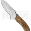 Boker Magnum Macro Stubby Fixed Blade Knife - Satin Plain