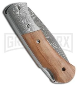 Boker Magnum Mistress Folding Knife - Damascus Plain -OTF Knives Shop boker magnum mistress back large