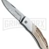 Boker Magnum Caveman Outdoorsman Folding Knife - Damascus Plain