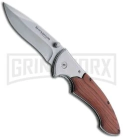 Boker Magnum Padauk Folding Knife - Satin Plain