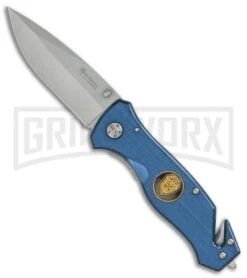 Boker Magnum To Serve & Protect L.E. Liner Lock Knife (4.75" Satin) 01MB365