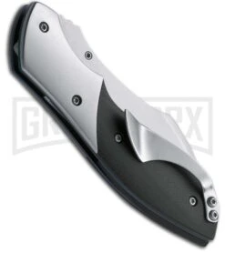 Boker Plus Mini Vanquish Folding Knife - Satin Plain -OTF Knives Shop boker plus 01bo150 back large